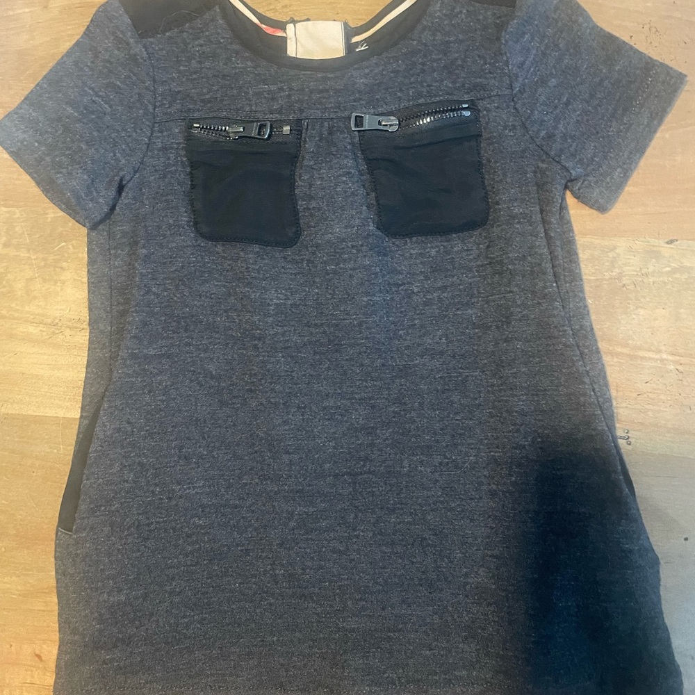 Burberry Casual Gray and Black Dress